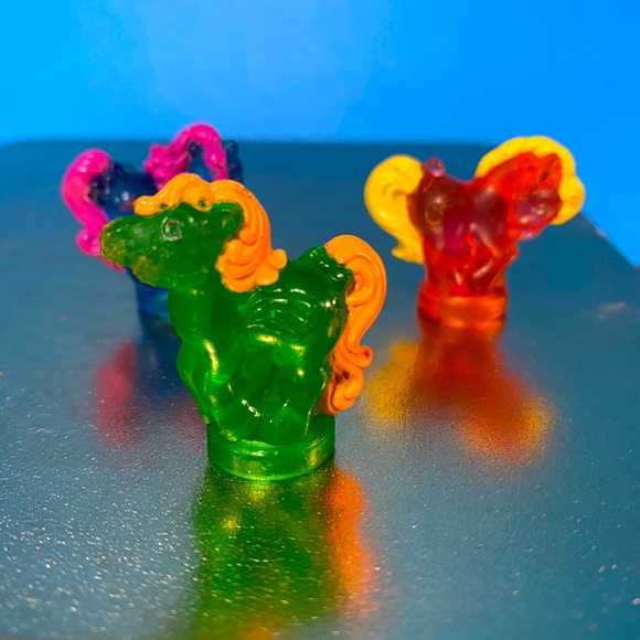 MY LITTLE PONY G1 VTG 1989 PETITE PONIES SUNSPARKLE PONIES SET OF 3 VERY RARE - Picture 2 of 10